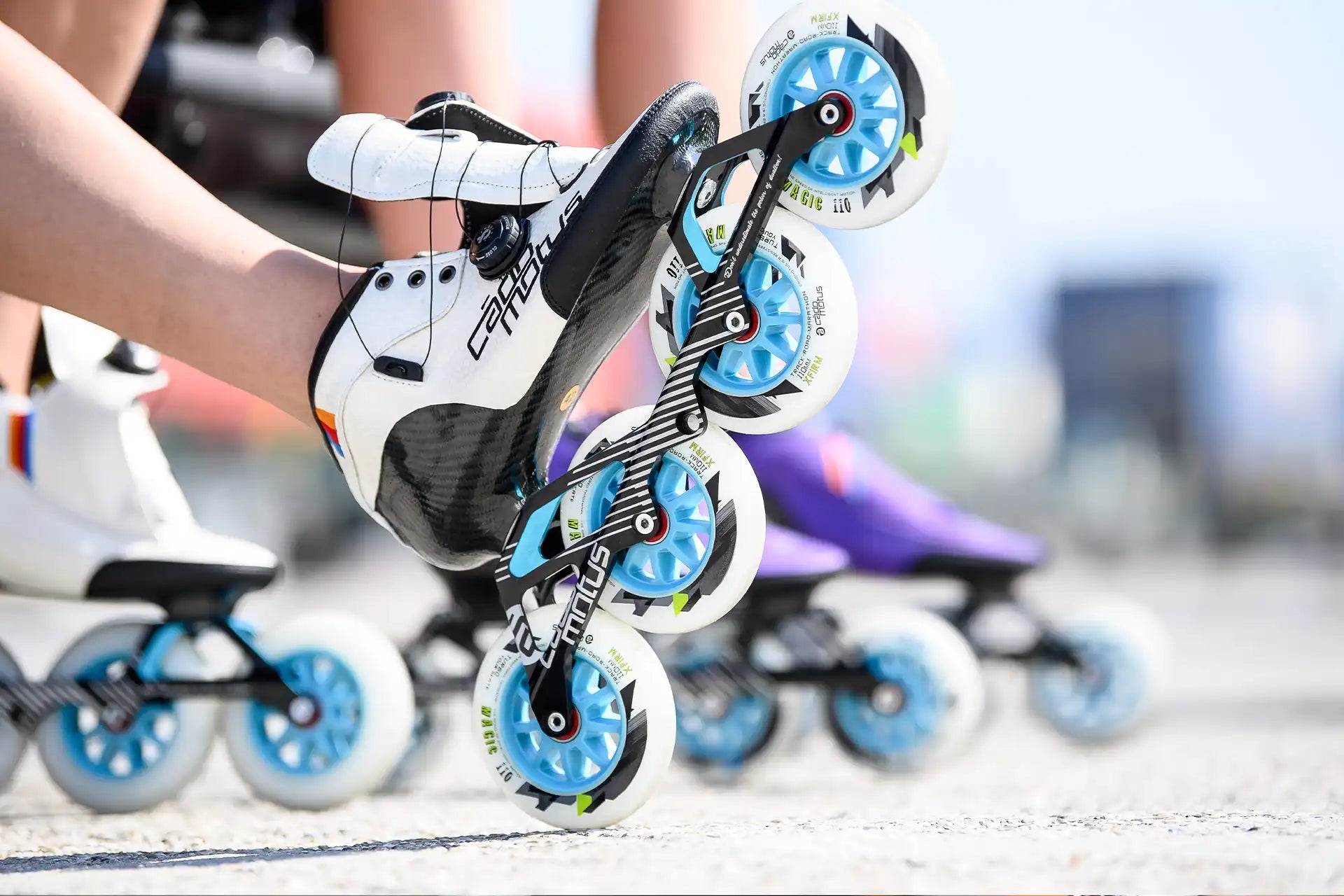 Inline speed skating frames and parts