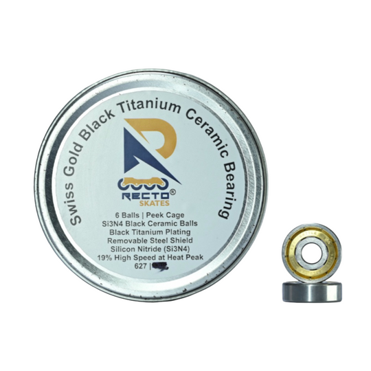 Swiss Gold Black Ceramic Speed Bearing 627|608