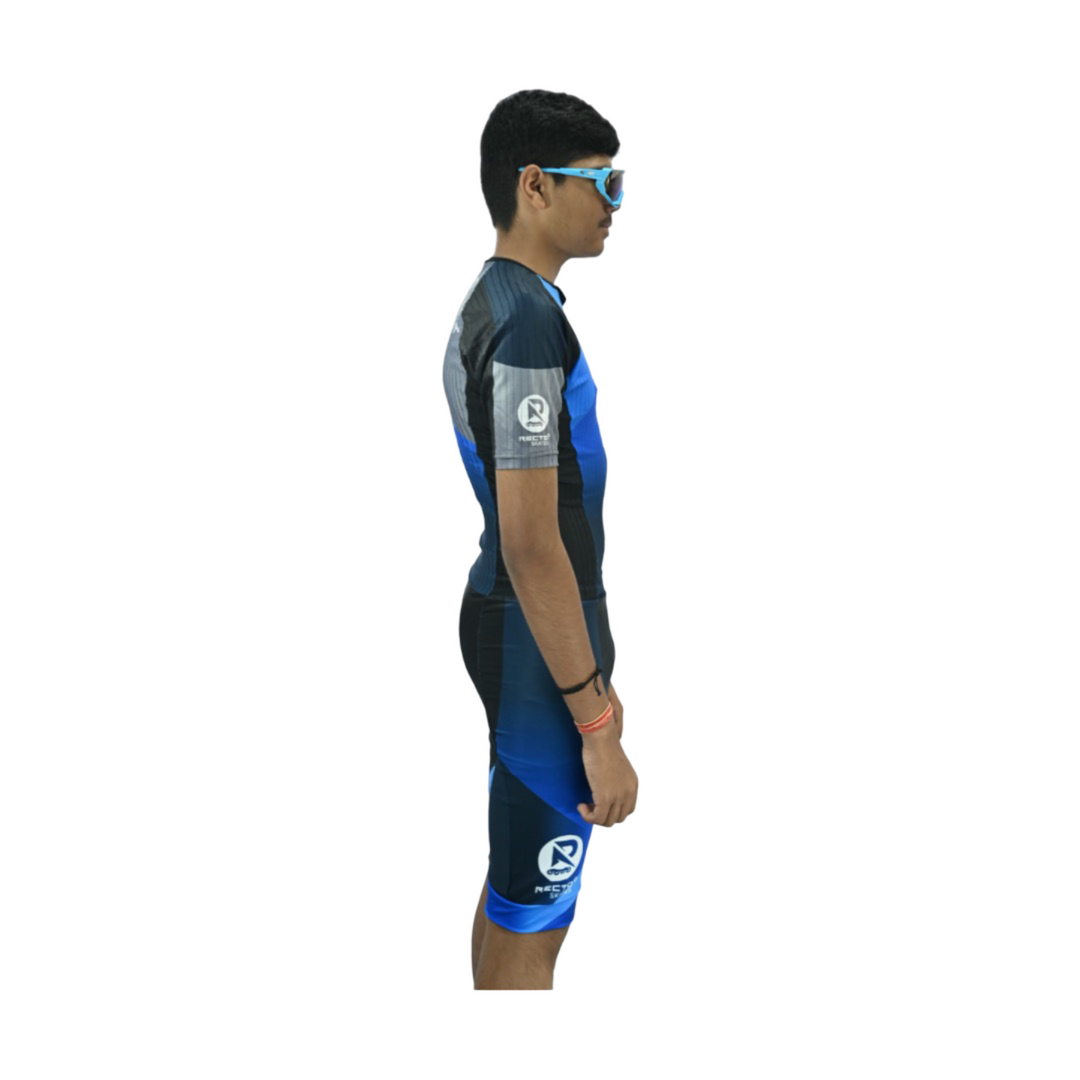 Recto Lycra Skinsuit Blue