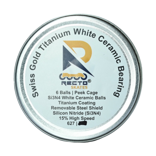 Swiss Gold White Ceramic Speed Bearing 627|608