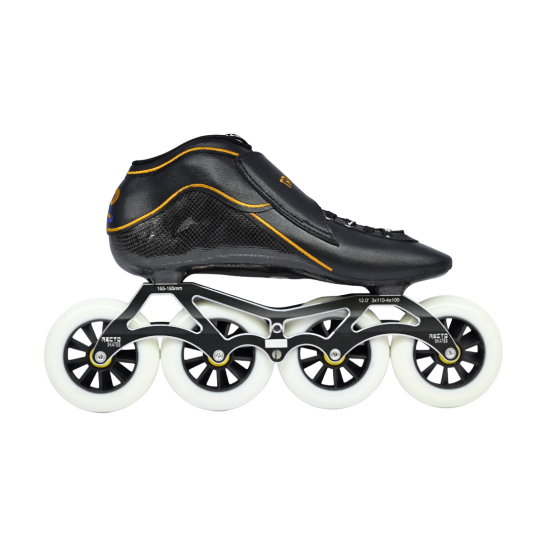 Recto Transformer Inline Speed Skate Black Charcoal