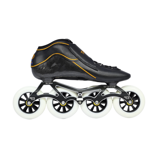 Recto Transformer Inline Speed Skate Black Charcoal