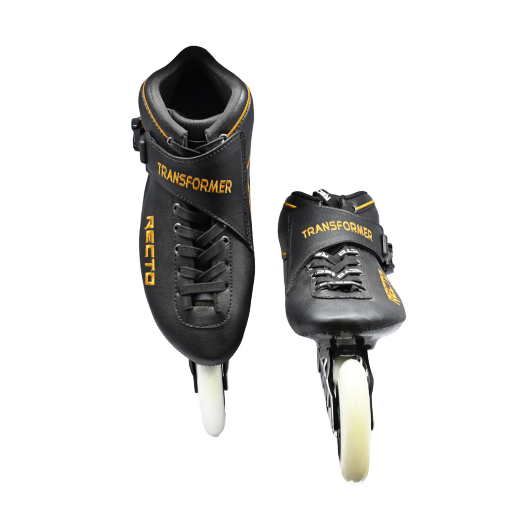 Recto Transformer Inline Speed Skate Black Charcoal