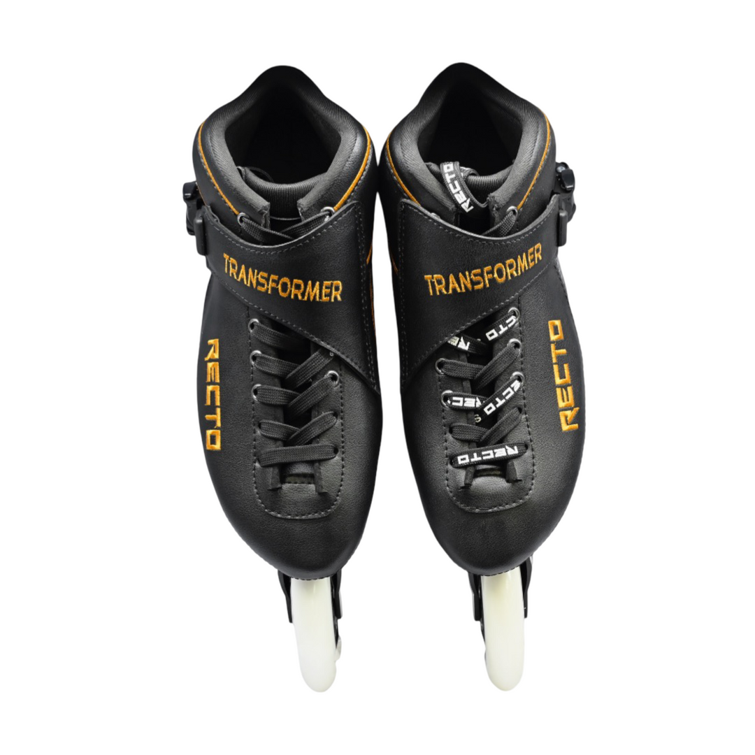 Recto Transformer Inline Speed Skate Black Charcoal