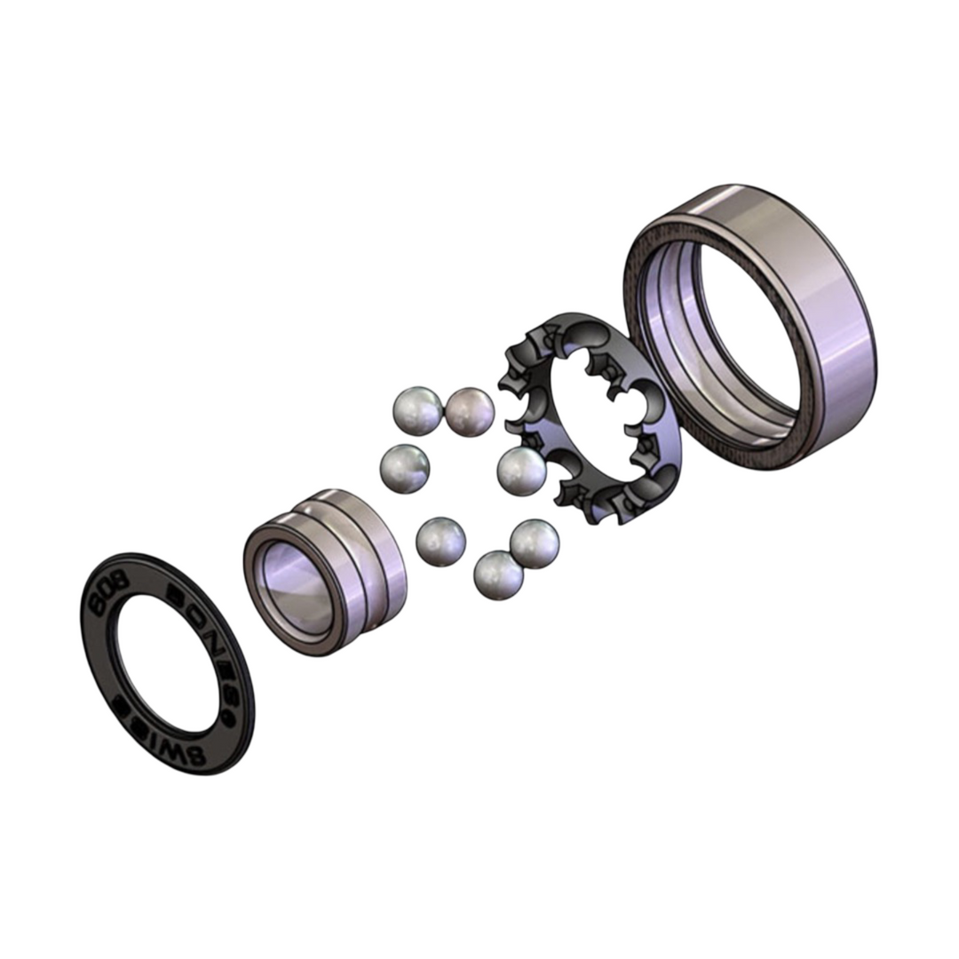 Recto Steel 2RS Ball Bearing 627/608