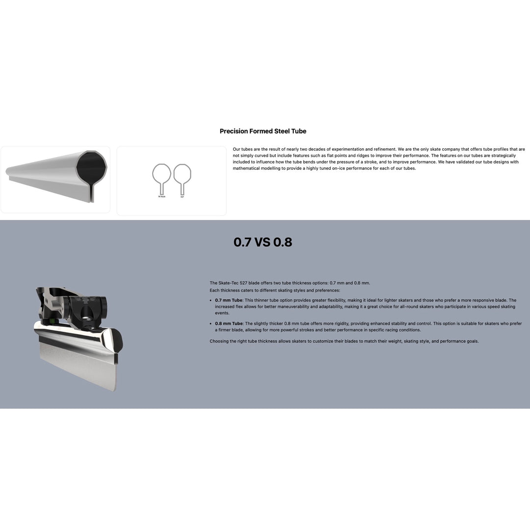 Skate-Tec 527 Longtrack Blades (Made In Netherlands)
