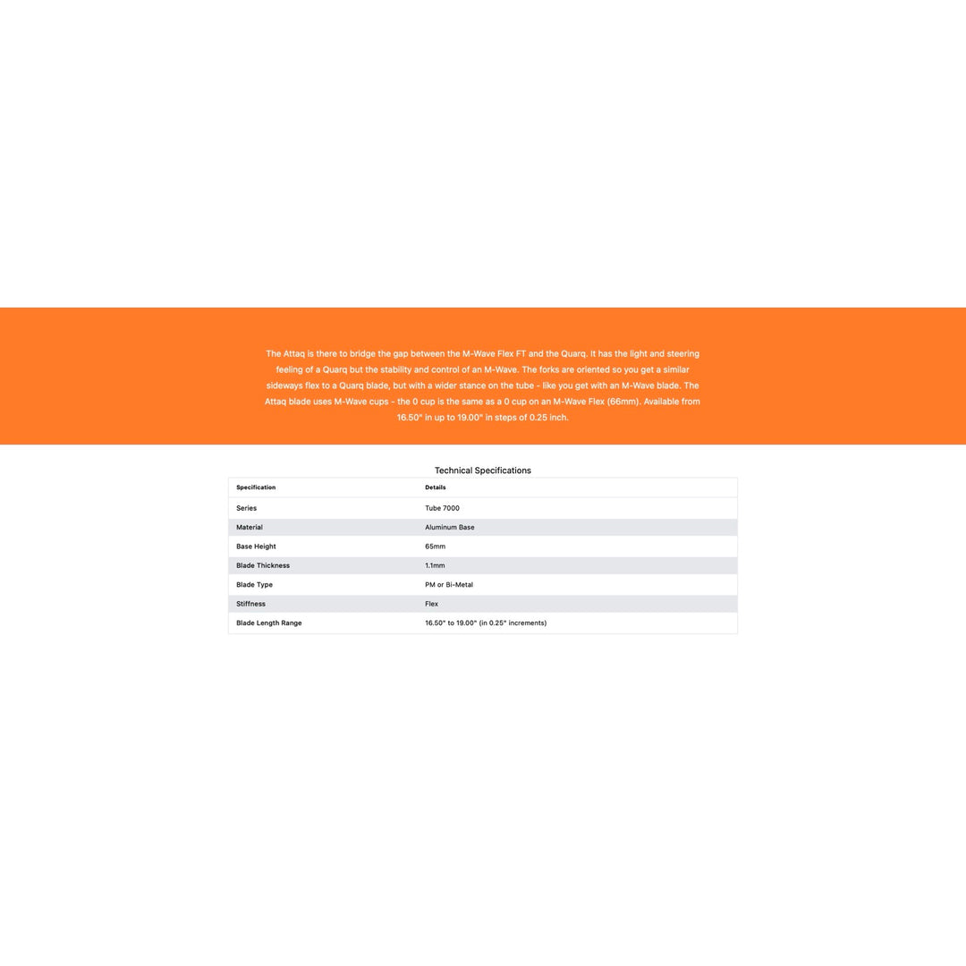 Skate-Tec Attaq Ice Shorttrack Blade (Made In Neatherlands)