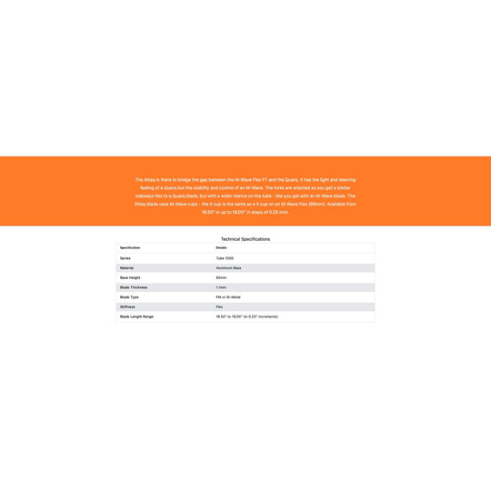 Skate-Tec Attaq Ice Shorttrack Blade (Made In Neatherlands)