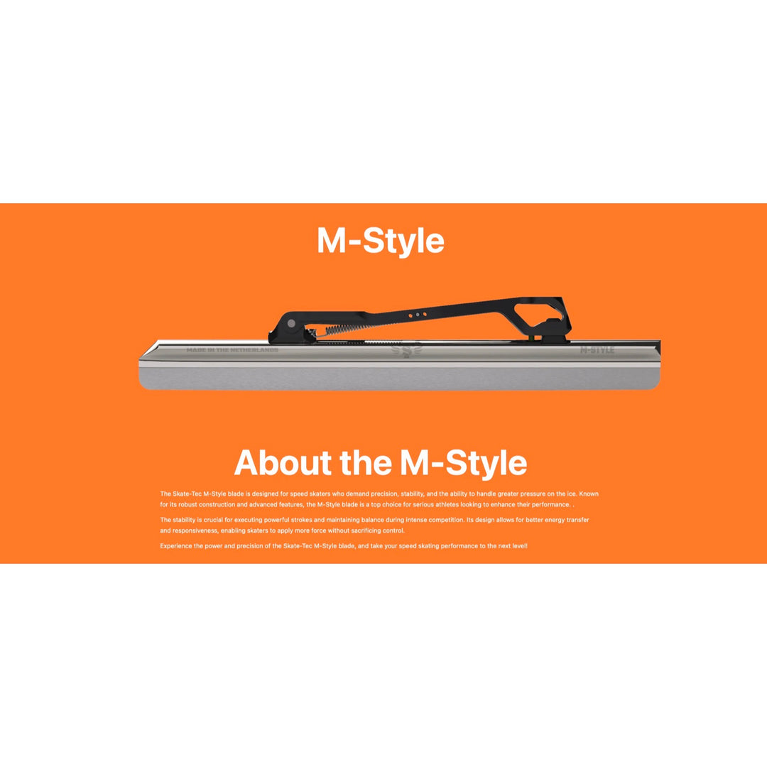 Skate-Tec M Style Longtrack Blades (Made In Netherlands)